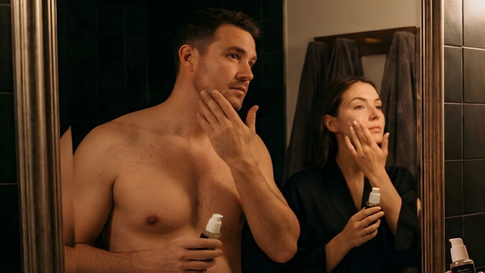 Couple using the routine together
