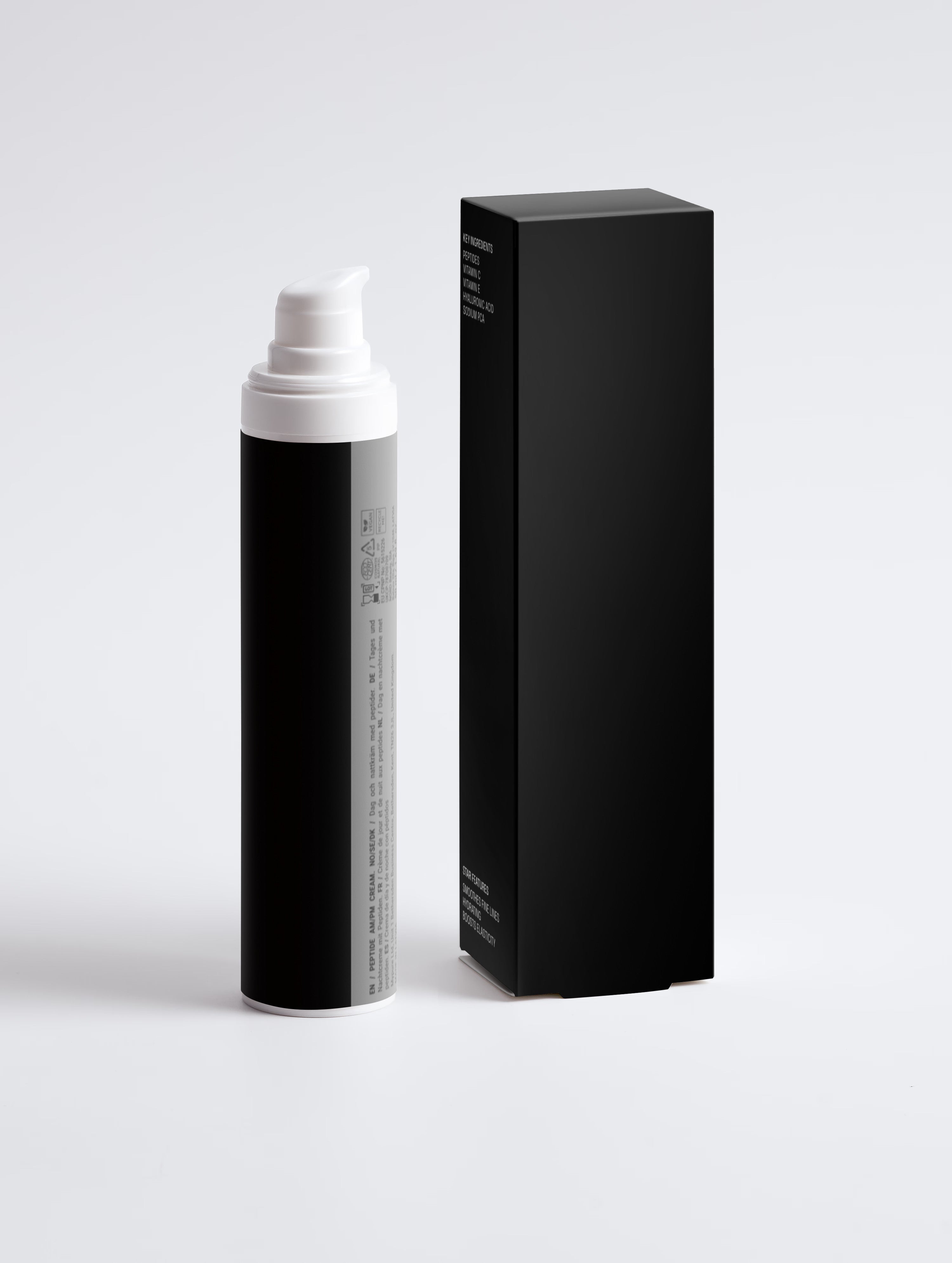 Peptide Solstice Day Cream jar detail | For GLP-1 & Weight Loss Skin - ElastiK° Skin
